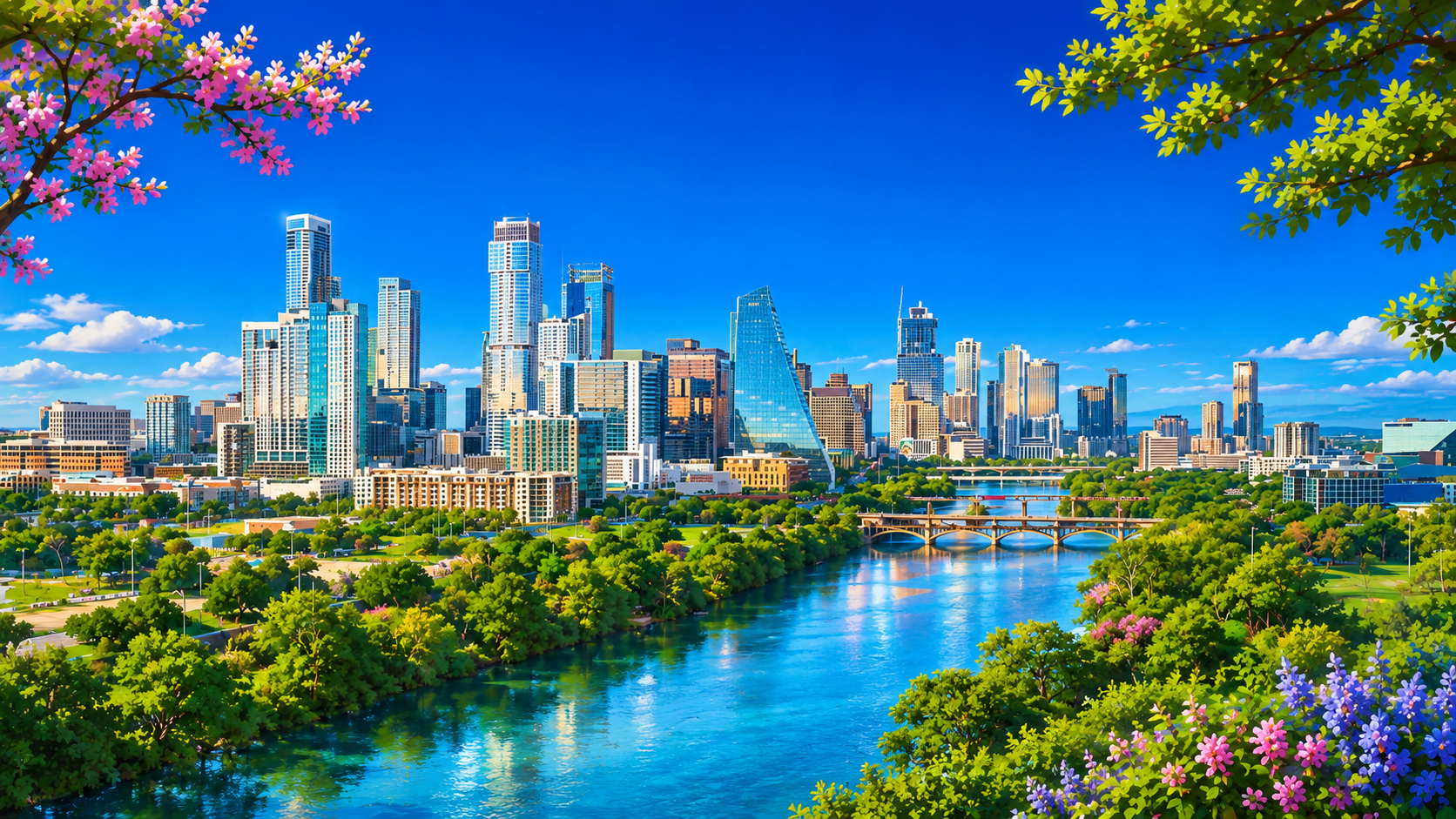 Austin skyline footer